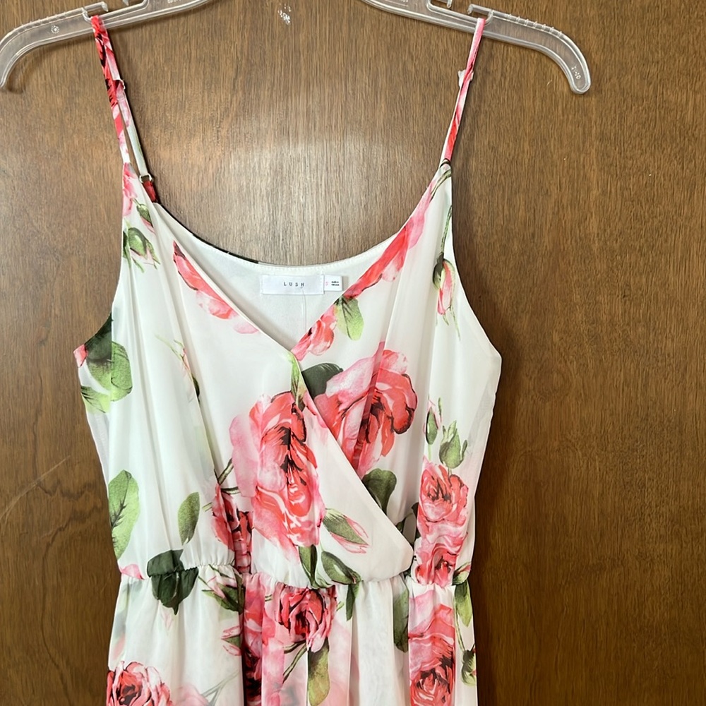 NWT Lush Floral High Low Maxi Dress size S